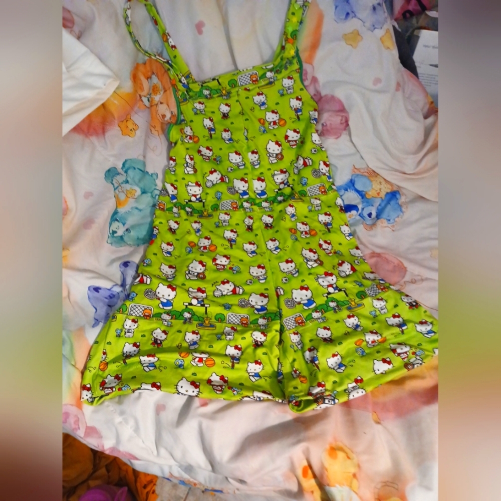 Hello Kitty Romper/shortalls